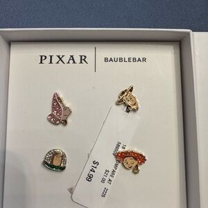 BaubleBar Toy Story Pixar Character Earrings - Pink, Gold, Green